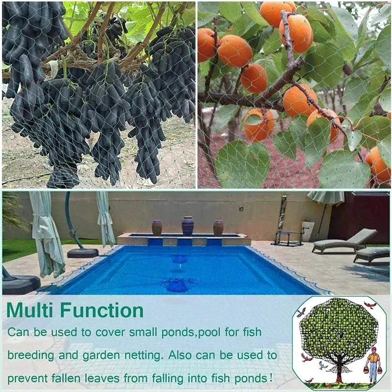 Garden Netting Green Woven Mesh Protect Plants Fruits Flowers Trees Stretch Fencing Durable Net Stops Birds Deer Animals Zenn Organics Inc