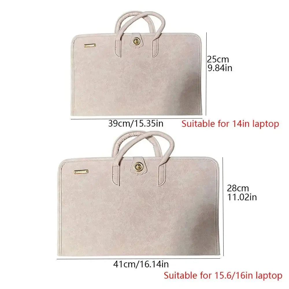 Laptop Handbag Pink Laptop Bag PU Fashion Laptop Sleeve Breathable Top-Handle Computer Protective Case for Girl Zenn Organics Inc