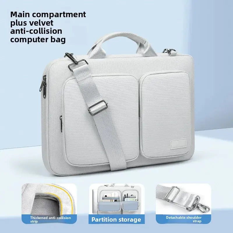 Laptop Bag Handbag 13 14 15 inch for MacBook Air Pro M1 M2 M3 HP Dell Notebook Shoulder Sleeve Protective Computer Briefcase Zenn Organics Inc