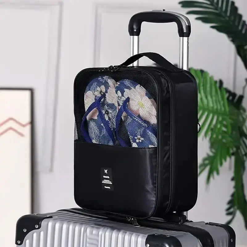 Shoe Bags - Holds 3 Pair of Shoes, Travel Essentials for Flying Carry On Luggage Accessories Zenn Organics Inc