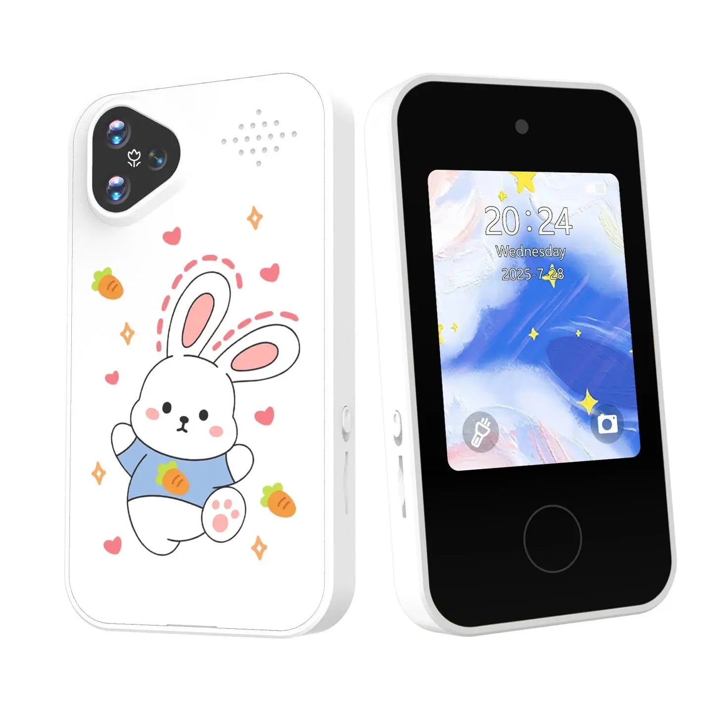 Kids Smart Phone with Dual Camera, 2.8" Touchscreen, 720P IPS Display, Battery, USB-C Charging, 4+ Years Old, prefer gift Zenn Organics Inc