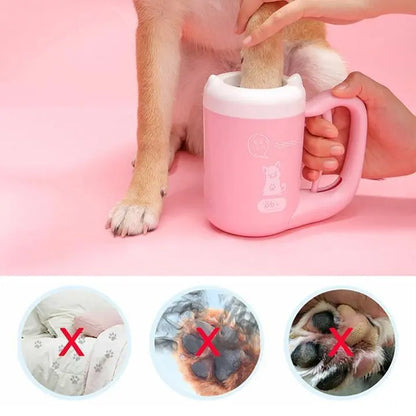Pet Essentials-11 portable dog paw cleaner with soft bristles and easy-to-use design for cleaning pet paws effectively.