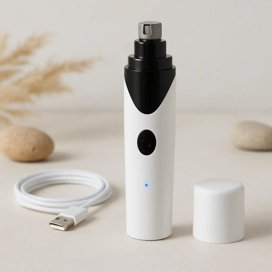 Rechargeable Pet Essentials-11 nail clipper with ergonomic handle and LED light for safe, precise pet grooming.