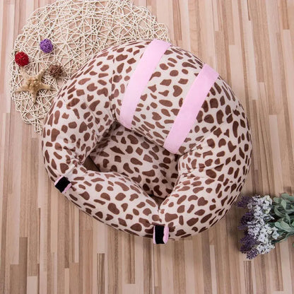 Baby Essentials-4 Baby Soft Sit-Up Support Seat with cushioned fabric and adjustable straps for comfortable infant sitting aid.