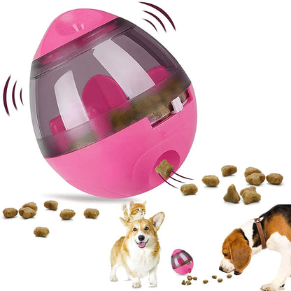 Interactive Pet Treat Ball Food Dispenser by Pet Essentials-11 with a colorful plastic ball for entertaining pets