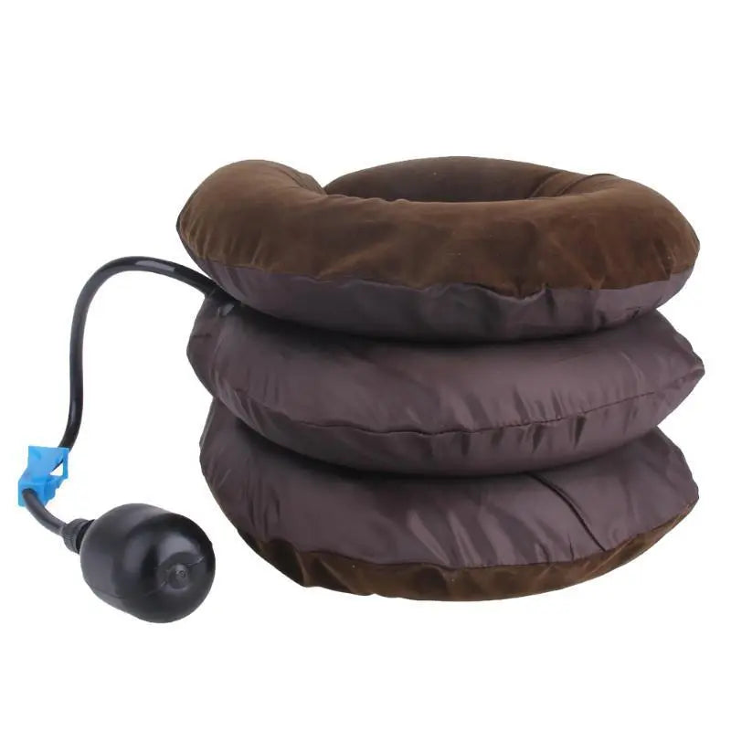Fitness-6 neck stretcher air traction pillow for cervical relief and improved posture, shown in the image.