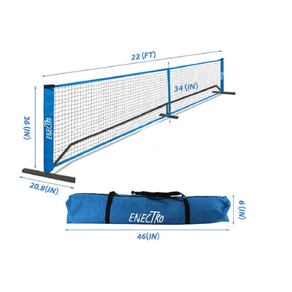 Portable Pickleball Net 6.7m 22ft Pickle Ball Game Net Stand with Storage Bag System Badminton Net for Tennis Driveway Backyard Zenn Organics Inc