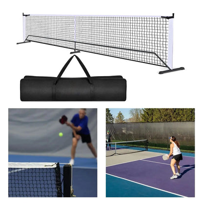 Portable Pickleball Net 6.7m 22ft Pickle Ball Game Net Stand with Storage Bag System Badminton Net for Tennis Driveway Backyard Zenn Organics Inc