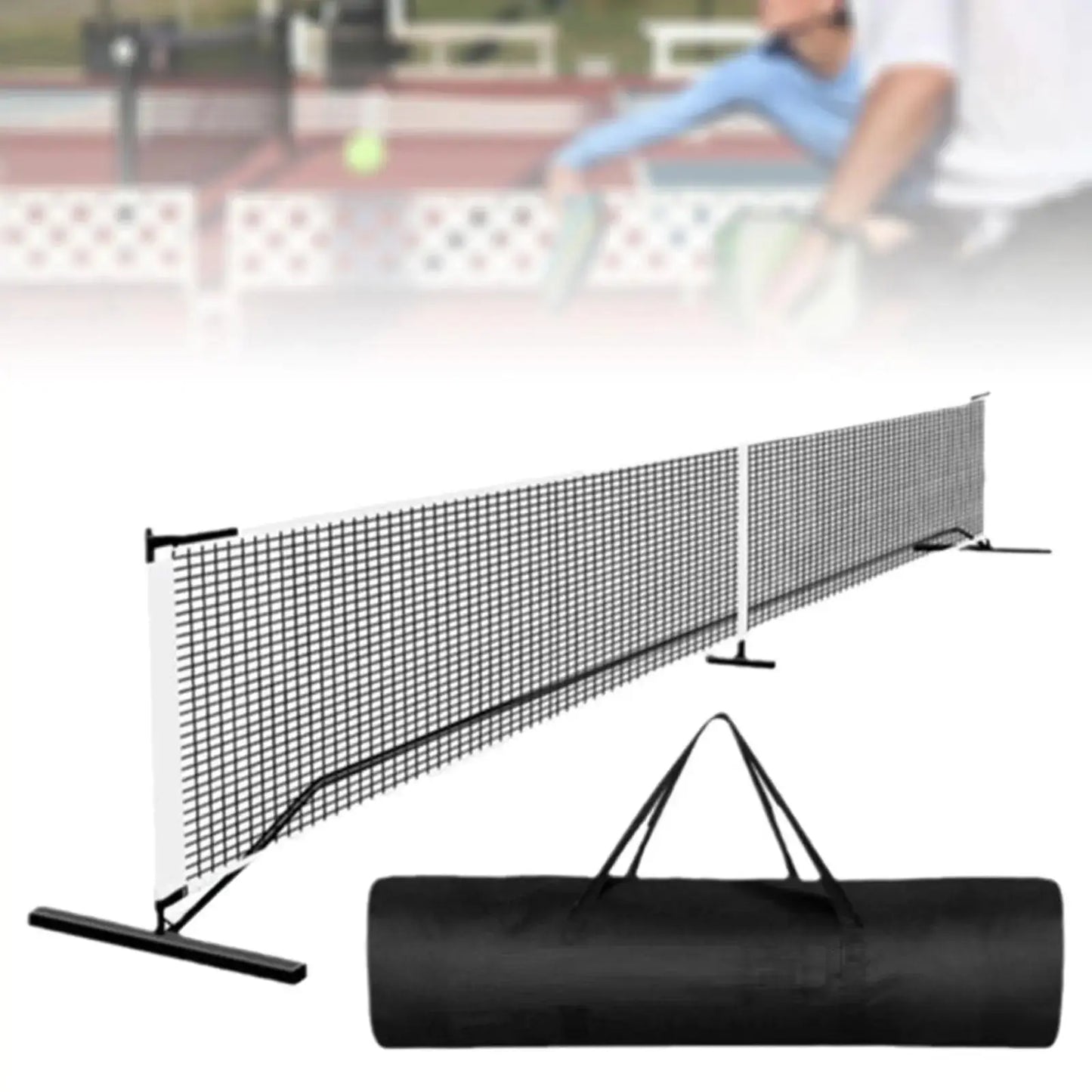 Portable Pickleball Net 6.7m 22ft Pickle Ball Game Net Stand with Storage Bag System Badminton Net for Tennis Driveway Backyard Zenn Organics Inc