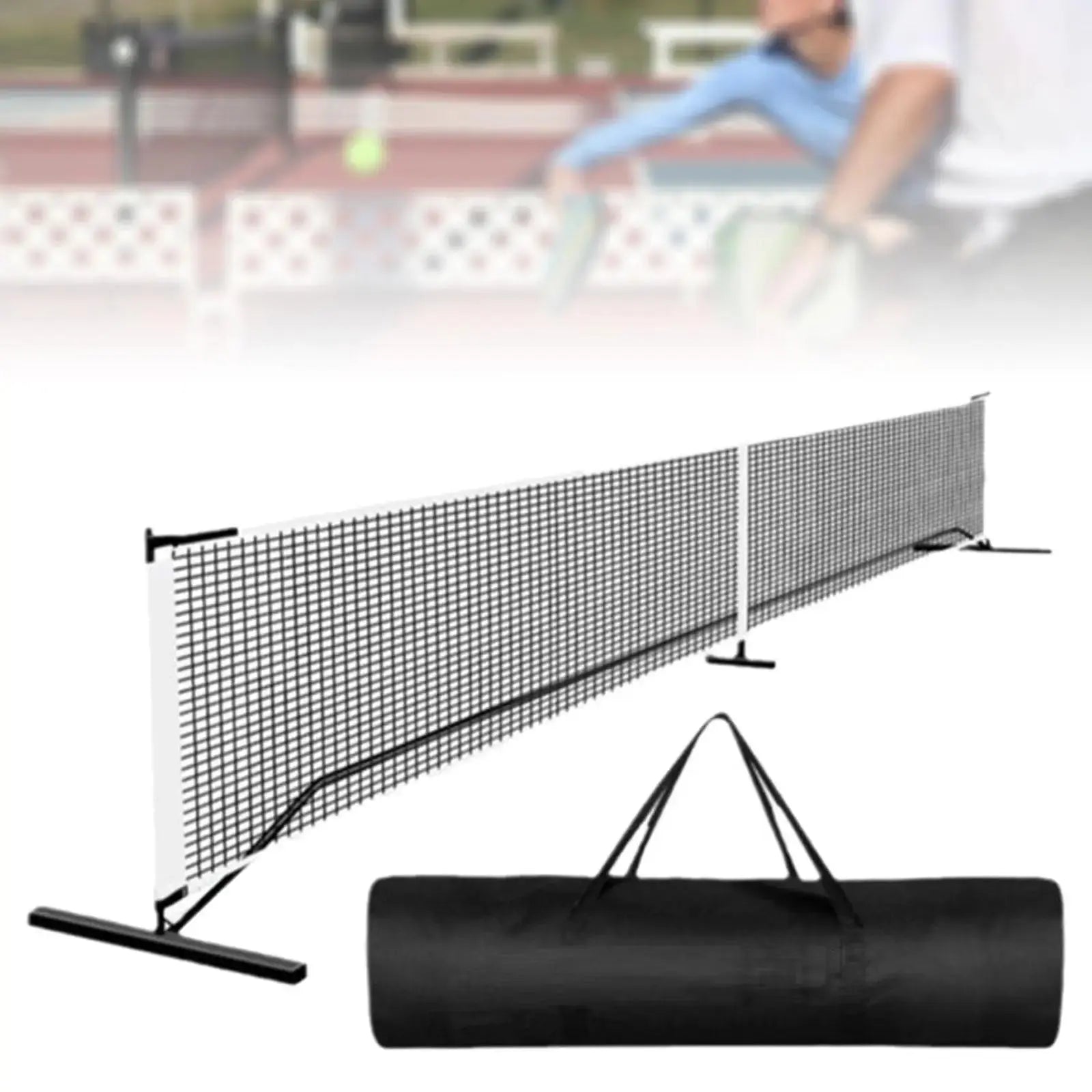 Portable Pickleball Net 6.7m 22ft Pickle Ball Game Net Stand with Storage Bag System Badminton Net for Tennis Driveway Backyard Zenn Organics Inc