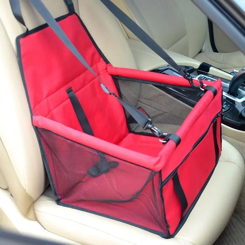 Pet Essentials-11 dog travel car seat carrier with padded interior and adjustable straps for safe, comfortable pet transportation.