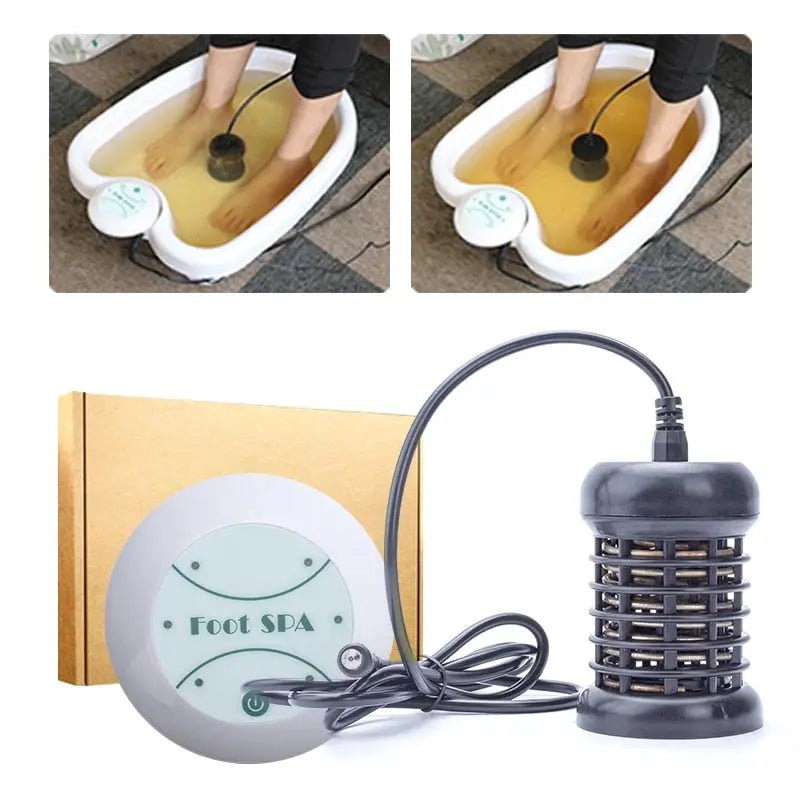 Health & Beauty-5 ionic detox foot spa machine with foot massage and aqua cell for cleansing and relaxation.