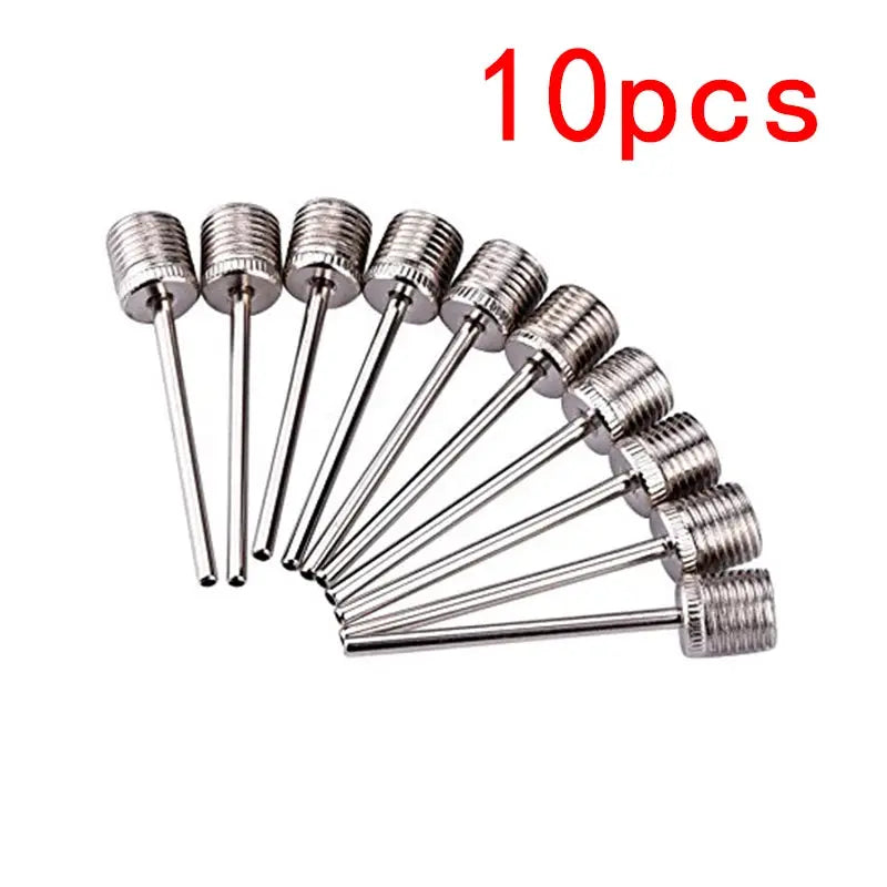 10pcs Sport Ball Inflating Pump Needle For Football Basketball Soccer Inflatable Air Valve Adaptor Stainless Steel Pump Pin Zenn Organics Inc