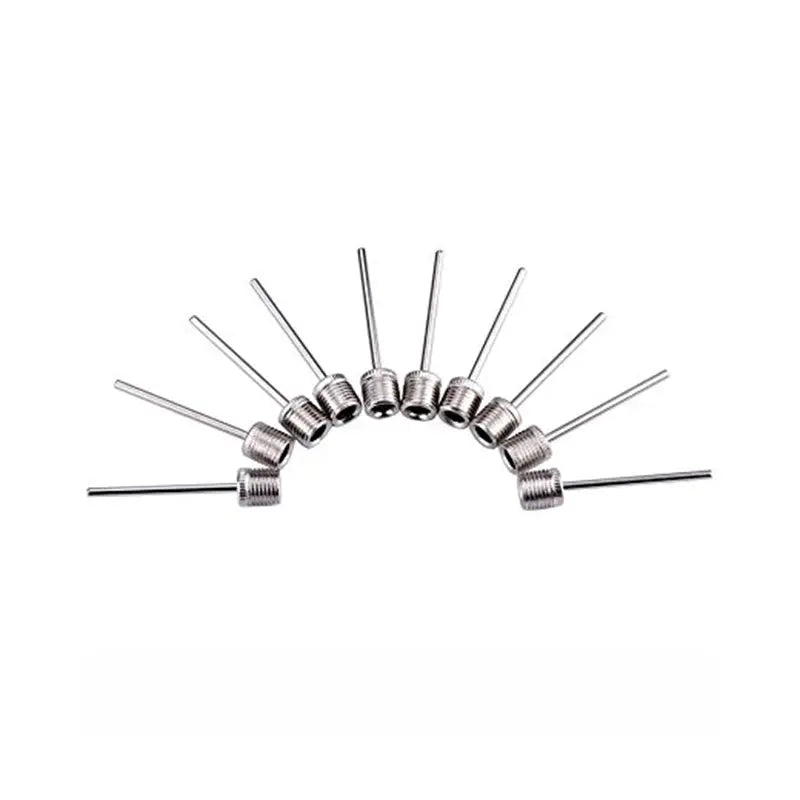 10pcs Sport Ball Inflating Pump Needle For Football Basketball Soccer Inflatable Air Valve Adaptor Stainless Steel Pump Pin Zenn Organics Inc