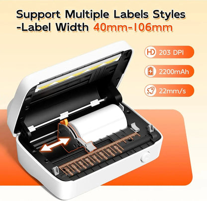 Phomemo M421 Portable 1.57-4 Inch Home Office Wireless for Bluetooth Label Maker IOS Android Compatible Stock Available Zenn Organics Inc