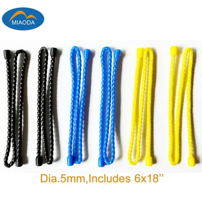 6pk 18'' Reusable Adjustable Silicone Cable Ties Multi-Purpose Releaseable for Home Office Travel Zenn Organics Inc