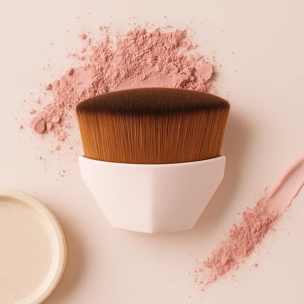 Health & Beauty-6 high density foundation brush with densely packed bristles for smooth, even makeup application