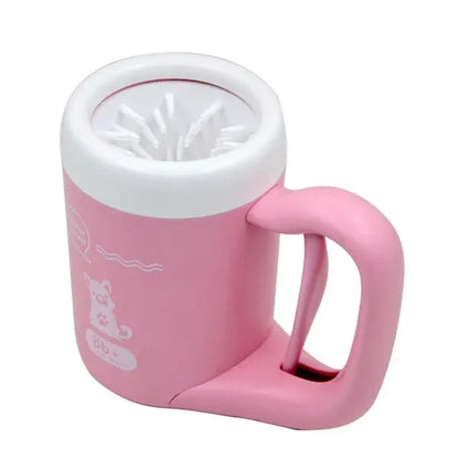 Portable Pet Essentials-11 dog paw cleaner cup with soft silicone brush for outdoor paw cleaning