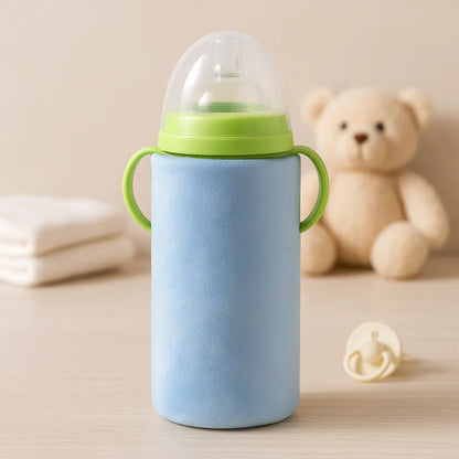 Portable USB baby bottle warmer from Baby Essentials-4 heating milk and water for convenient feeding on the go.