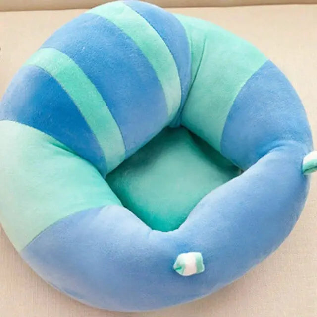 Baby Essentials-4 soft sit-up support seat with plush cushion and bean bag design, ideal for babies' comfort and stability.