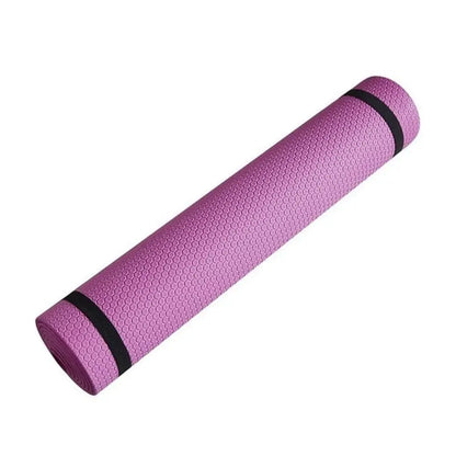 Zenn Organics Inc anti-skid yoga mat with 3mm-6mm thick EVA foam for exercise, yoga, Pilates, and gymnastics workouts.