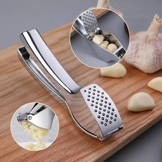 Garlic Press Manually Mashed Garlic Crusher Machine Handheld Ergonomic Grip Anti-Rust Cooking Ginger Crusher Kitchen Tools Zenn Organics Inc