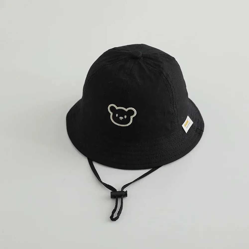 Cute Bear Baby Bucket Hats Korean Boy Girl Summer Uv Protection Fisherman Caps Kids Outdoor Sunshade Panama Basin Caps Zenn Organics Inc