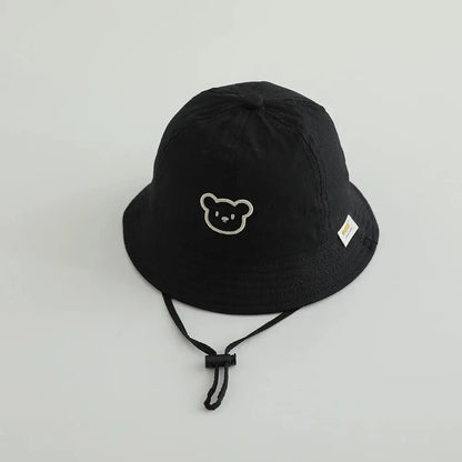 Cute Bear Baby Bucket Hats Korean Boy Girl Summer Uv Protection Fisherman Caps Kids Outdoor Sunshade Panama Basin Caps Zenn Organics Inc