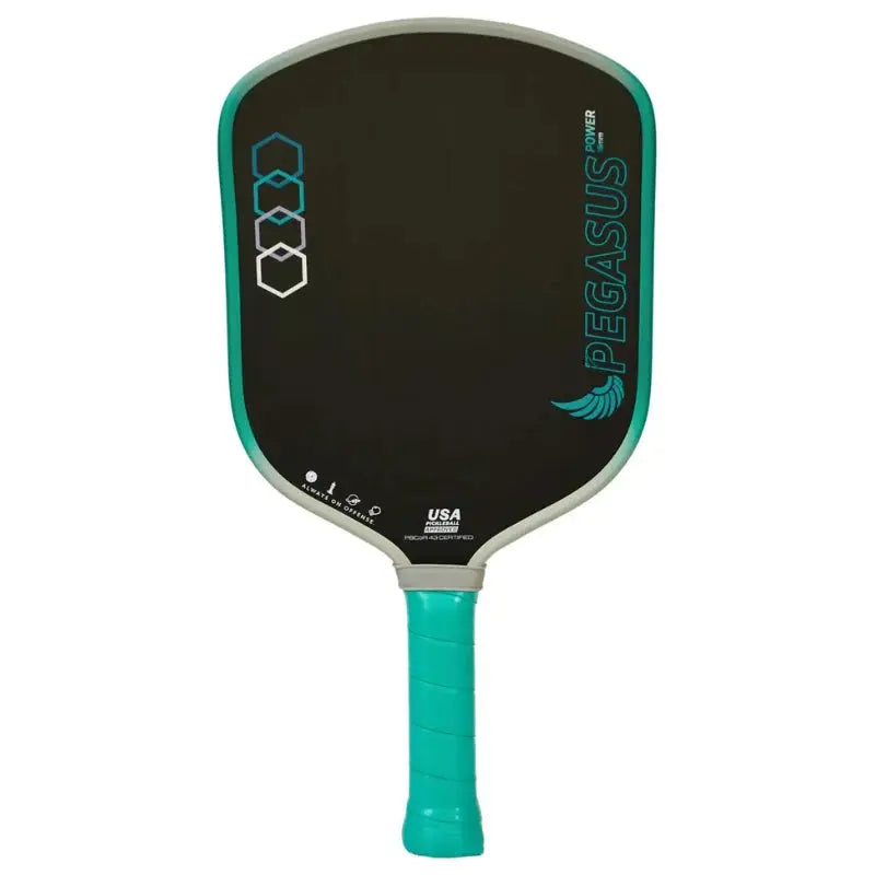 PEGASUS 16MM Pickleball Paddle, T700 Carbon Fiber Textured Surface, Polyer Honeycomb Core, Wide-body Paddle, Enhanced Power&Spin Zenn Organics Inc