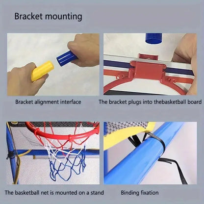 Enjoyable Arcade Basketball Game Set - Indoor/Outdoor Dual Play, Easy Setup with Pump & Balls, Ideal Holiday & Birthday Gift Zenn Organics Inc