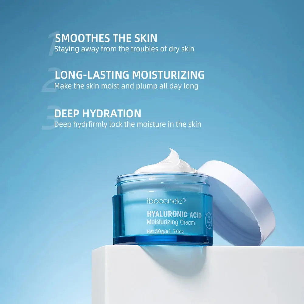 Zenn Organics hyaluronic acid gel cream moisturizer for face, hydrating and smoothing extra-dry skin, nourishing and reducing dryness.