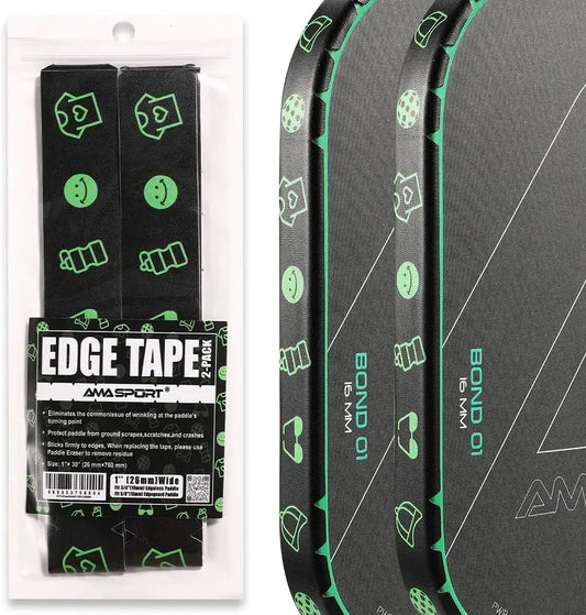 Pickleball Paddle Protection Tape New Color for 13mm/16mm/19mm Padel- 2 Units Pack Paddle Head Edge Guard- Pickleball Lead Tape Zenn Organics Inc