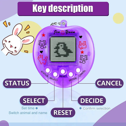 Kids Electronic Pets Game Tamagotchi Handheld Game Console Toy in Russian Original German Spanish Polish Virtual Digital Pet Toy Zenn Organics Inc