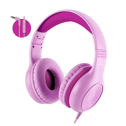 Wired Headphones with Microphone Foldable Adjustable Over Ear Kids Headphones for Girls Boys Children Zenn Organics Inc