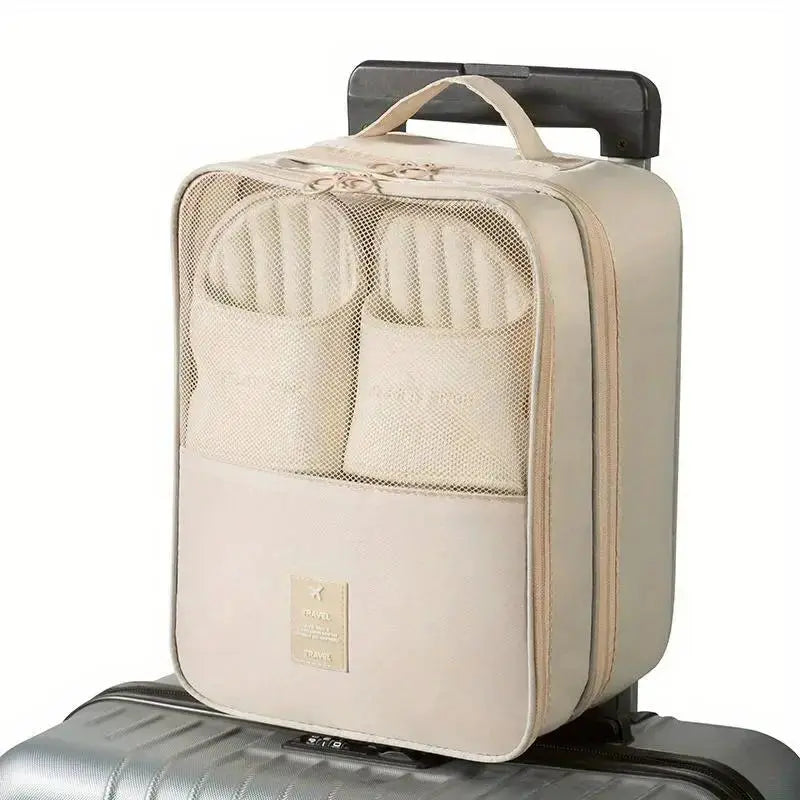 Shoe Bags - Holds 3 Pair of Shoes, Travel Essentials for Flying Carry On Luggage Accessories Zenn Organics Inc