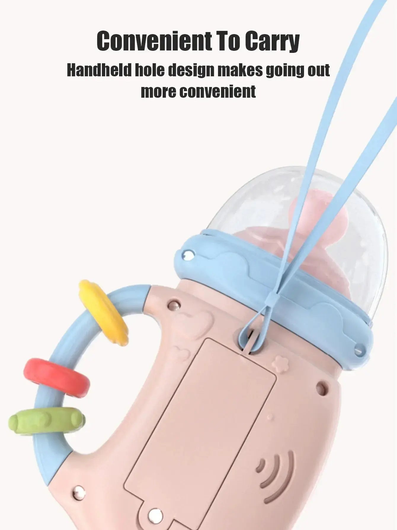 1pc Baby Musical Feeding Bottle Newborn Soft Teether Rattles Educational Toy 18M+ Mobile Rattles Toys Soothing Vocal Music Zenn Organics Inc