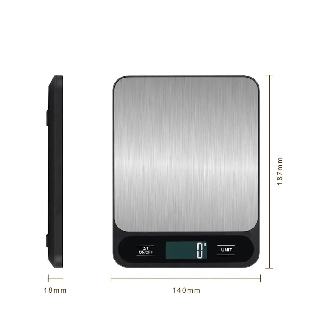 Kitchen Electronic Scale - Small and Precise Gram Counter. Household Baking Food Scale. Jewelry, Medicinal and Seasoning Scale. Zenn Organics Inc