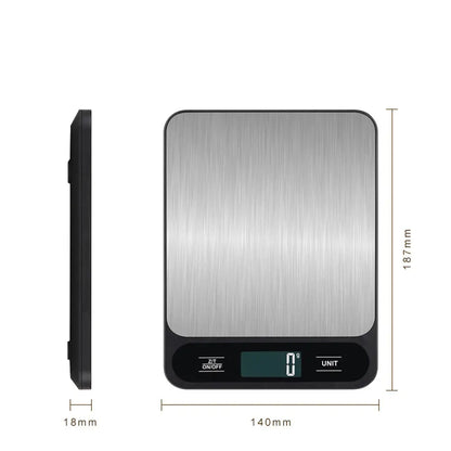 Kitchen Electronic Scale - Small and Precise Gram Counter. Household Baking Food Scale. Jewelry, Medicinal and Seasoning Scale. Zenn Organics Inc