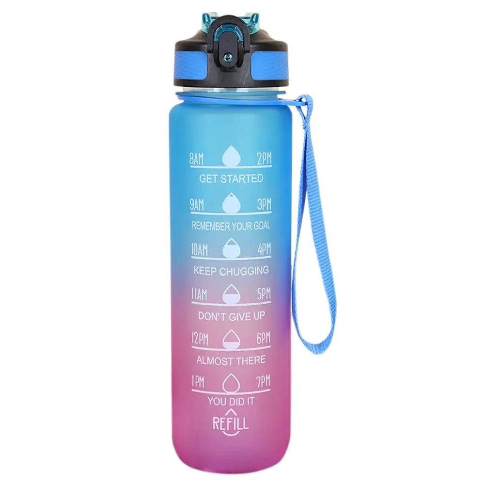 1L Water Bottle Portable Sport Water Bottle Pretty Drink Bottle Leakproof Gym Water Bottle for Outdoor Travel Fitness Cycling Zenn Organics Inc