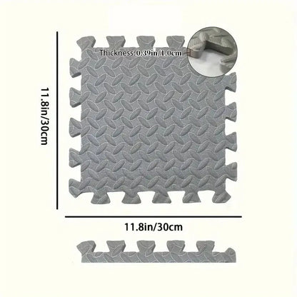 8/16 Pcs Foam Fitness Non Slip Yoga Mat Fitness Floor Tile Protection Pad Fitness Equipment Mat Suitable for Indoor Fitness Zenn Organics Inc