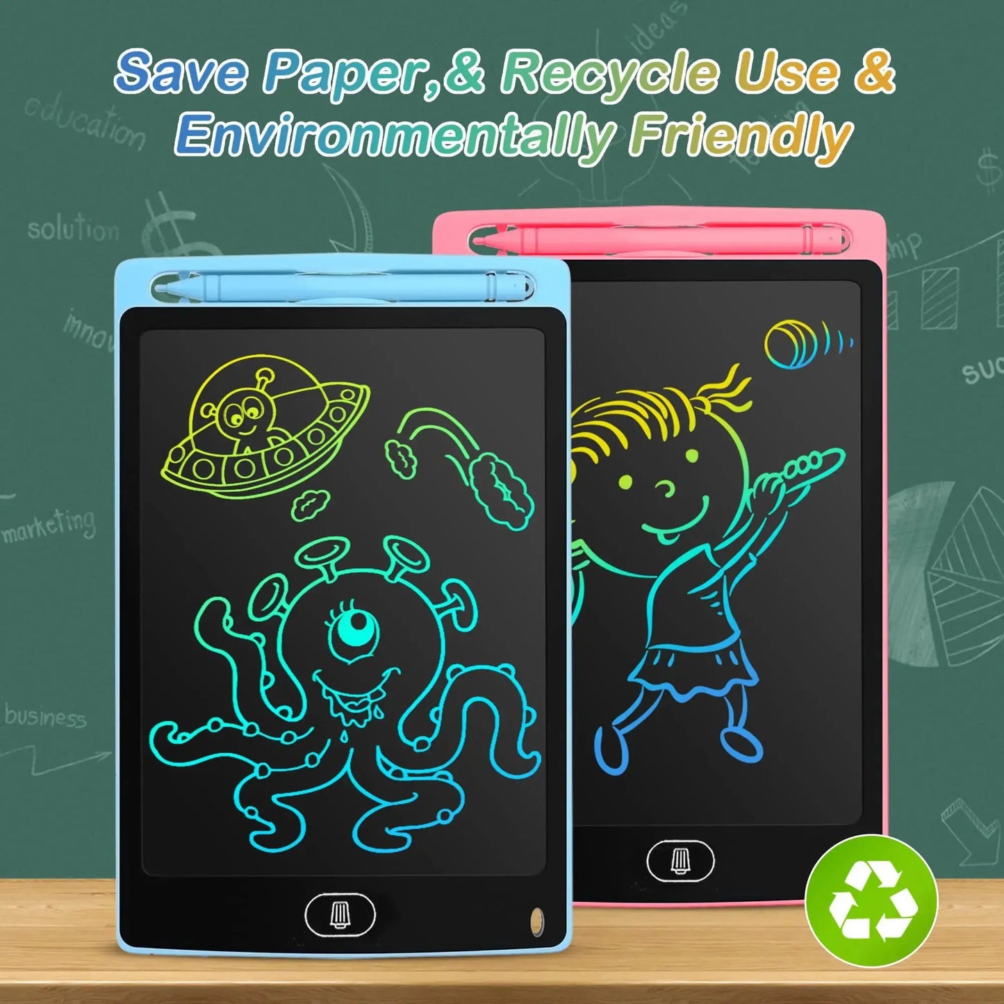 LCD Writing Tablet Board,Drawing Tablet Children Toys, Educational Toys for 3 4 5 6 7 Year Old Girls Boys Baby Kids Toys Zenn Organics Inc