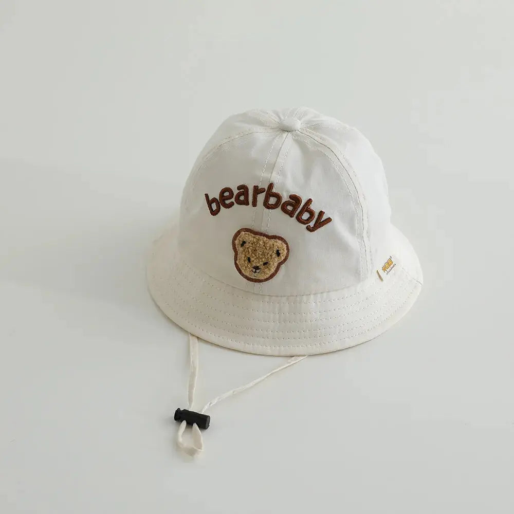 Cute Bear Baby Bucket Hats Korean Boy Girl Summer Uv Protection Fisherman Caps Kids Outdoor Sunshade Panama Basin Caps Zenn Organics Inc