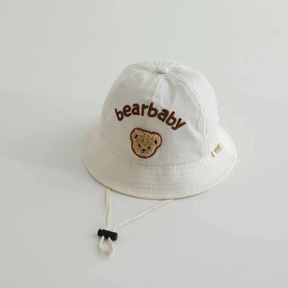 Cute Bear Baby Bucket Hats Korean Boy Girl Summer Uv Protection Fisherman Caps Kids Outdoor Sunshade Panama Basin Caps Zenn Organics Inc
