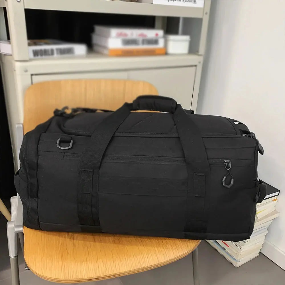 Luggage Duffel Bag Camping Backpack Tactical Large Bags Men's Hiking Travel Mountaineering Trip Utility Gym Weekend Duffle Zenn Organics Inc