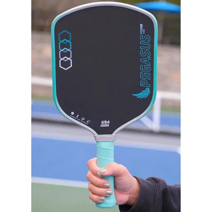 PEGASUS 16MM Pickleball Paddle, T700 Carbon Fiber Textured Surface, Polyer Honeycomb Core, Wide-body Paddle, Enhanced Power&Spin Zenn Organics Inc