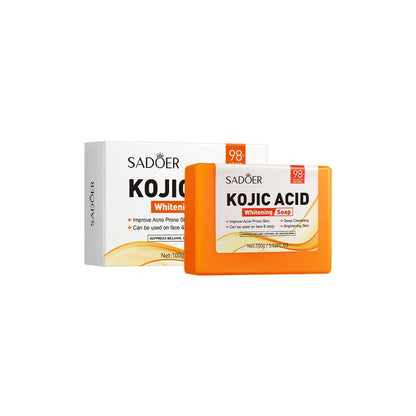 SADOER Kojic Acid Facial Soap Face Wash Foam Facial Cleanser Moisturizing Hydrating Oil Control Body Bathing Handmade Soap Zenn Organics Inc