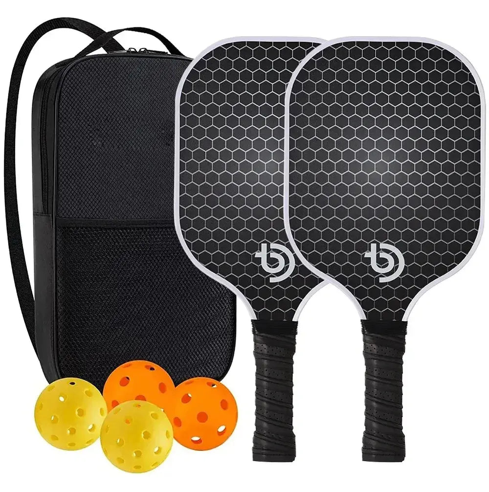 Pickleball Paddles Set-Graphite Carbon Fiber Usapa Approved Lightweight Racquets Set Indoor and Outdoor Exercise For All Ages Zenn Organics Inc