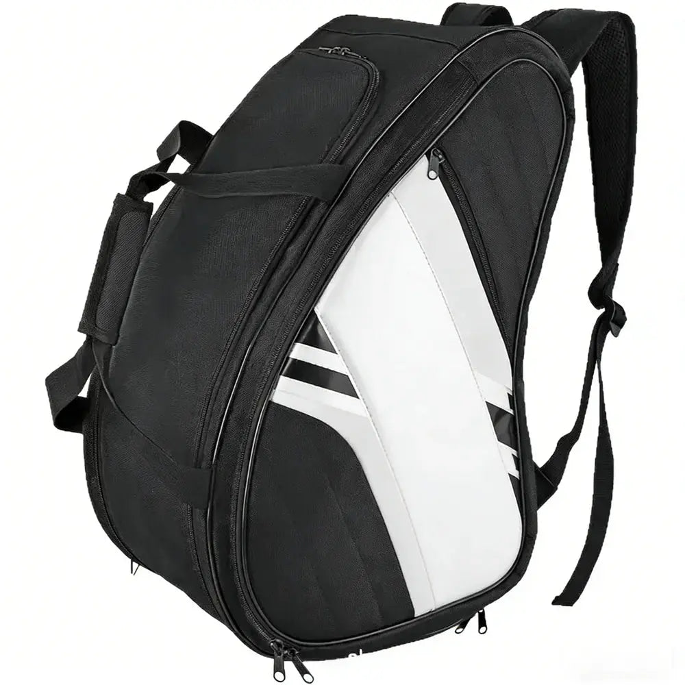 Pickleball Racket Backpack with Ball Bag, Waterproof Sports Gear Bag, Breathable Shoe Compartment, Paddle Storage Bag Zenn Organics Inc