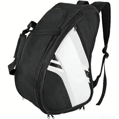 Pickleball Racket Backpack with Ball Bag, Waterproof Sports Gear Bag, Breathable Shoe Compartment, Paddle Storage Bag Zenn Organics Inc