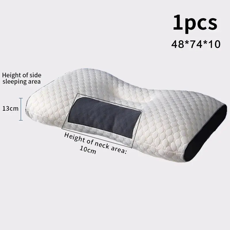 Neck Pillow Help Sleep And Protect The Neck Cervical Orthopedic Household Soybean Fiber SPA Massage Pillow For Sleeping New Zenn Organics Inc